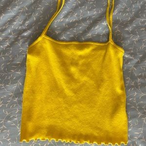 H&M LETTUCE TRIM CROPPED TANK